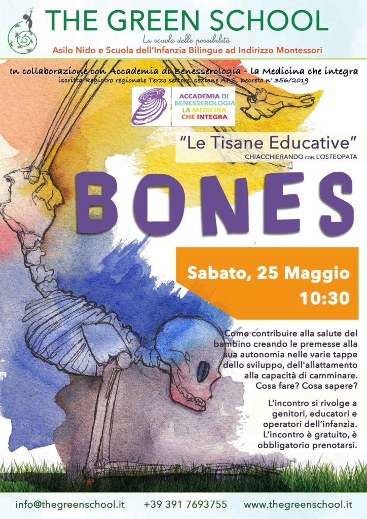 Locandina dell'incontro con l'osteopata